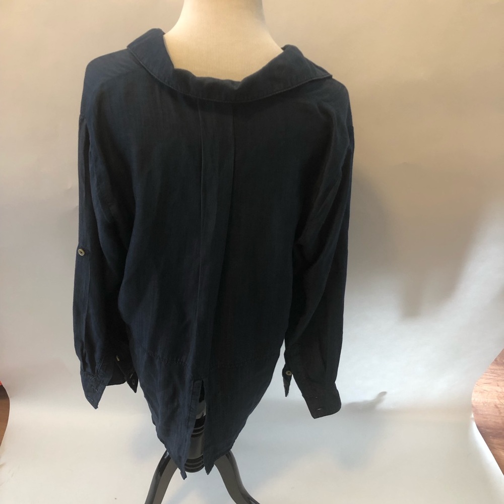 Andrea Jovine woman denim tunic size 0X - Picture 3 of 4
